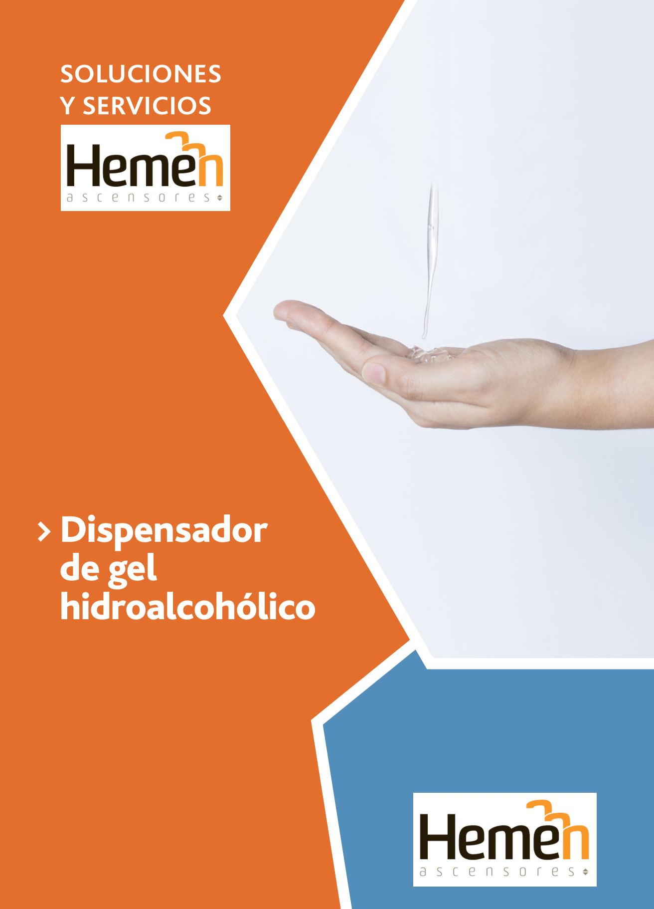 Dispensador de gel hidroalcoholico